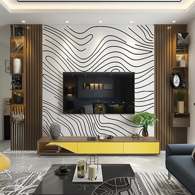 Raportul dintre lungimea dulapului TV și a peretelui de fundal al televizorului